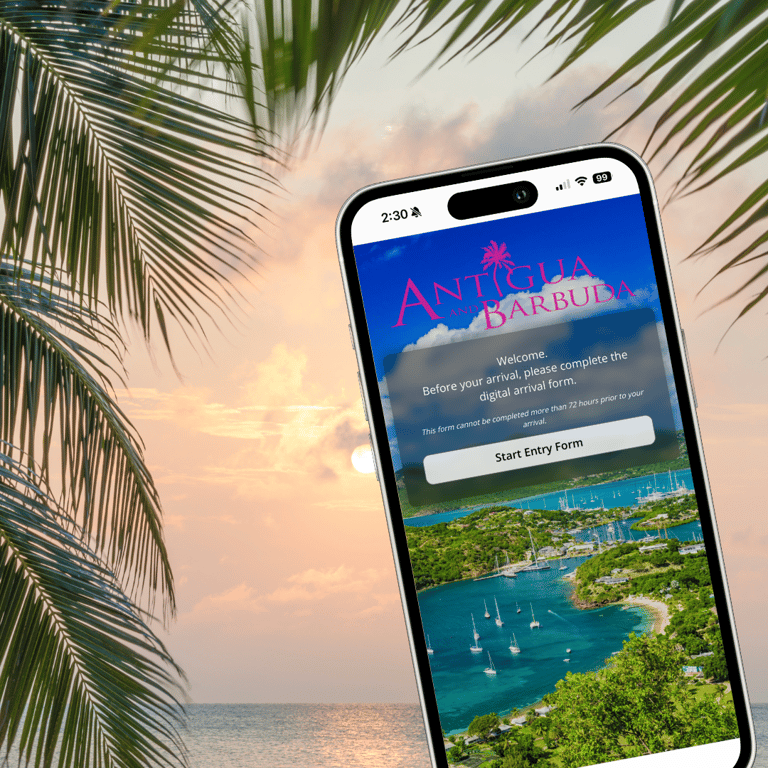 ArriveAntigua on mobile